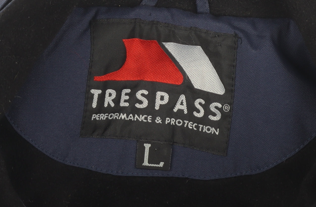 Trespass Men's L Blue Basic Jacket for Outdoor Adventures