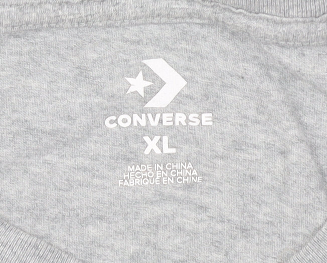 Converse Men's Grey Crew Neck XL T-Shirt