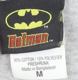 Batman T-Shirt Medium Grey Short Sleeve Comic Print