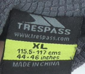 Trespass Men's XL Black 1/4 Zip Sweatshirt