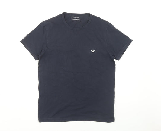 Emporio Armani Men's Black Crew Neck T-Shirt Size S