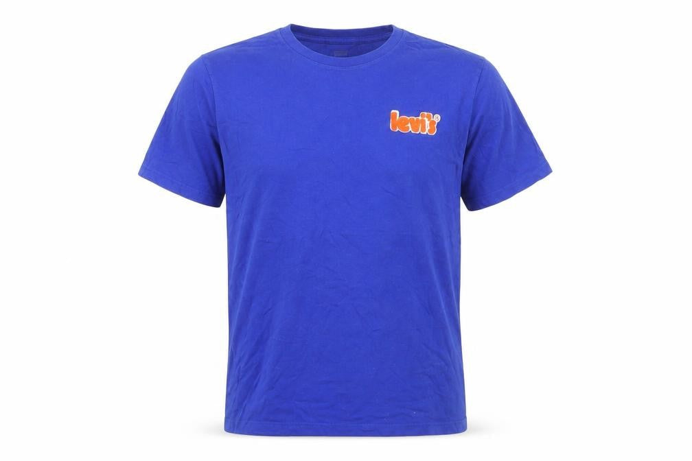 Mens UK Size M Levi's Blue  Cotton T-Shirt