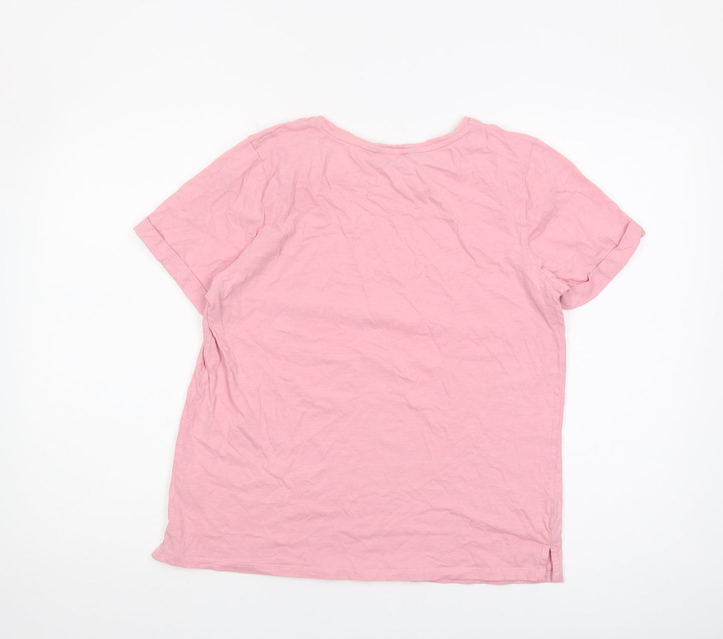 Crew Clothing Company Women's Pink T-Shirt, Size 10, Casual