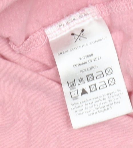 Crew Clothing Company Women's Pink T-Shirt, Size 10, Casual