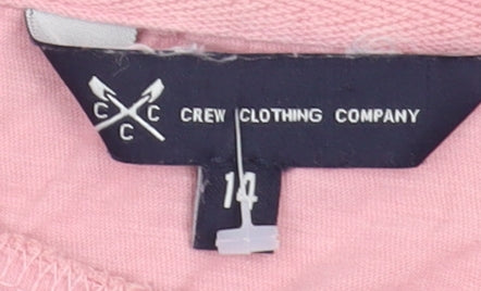 Crew Clothing Company Women's Pink T-Shirt, Size 10, Casual