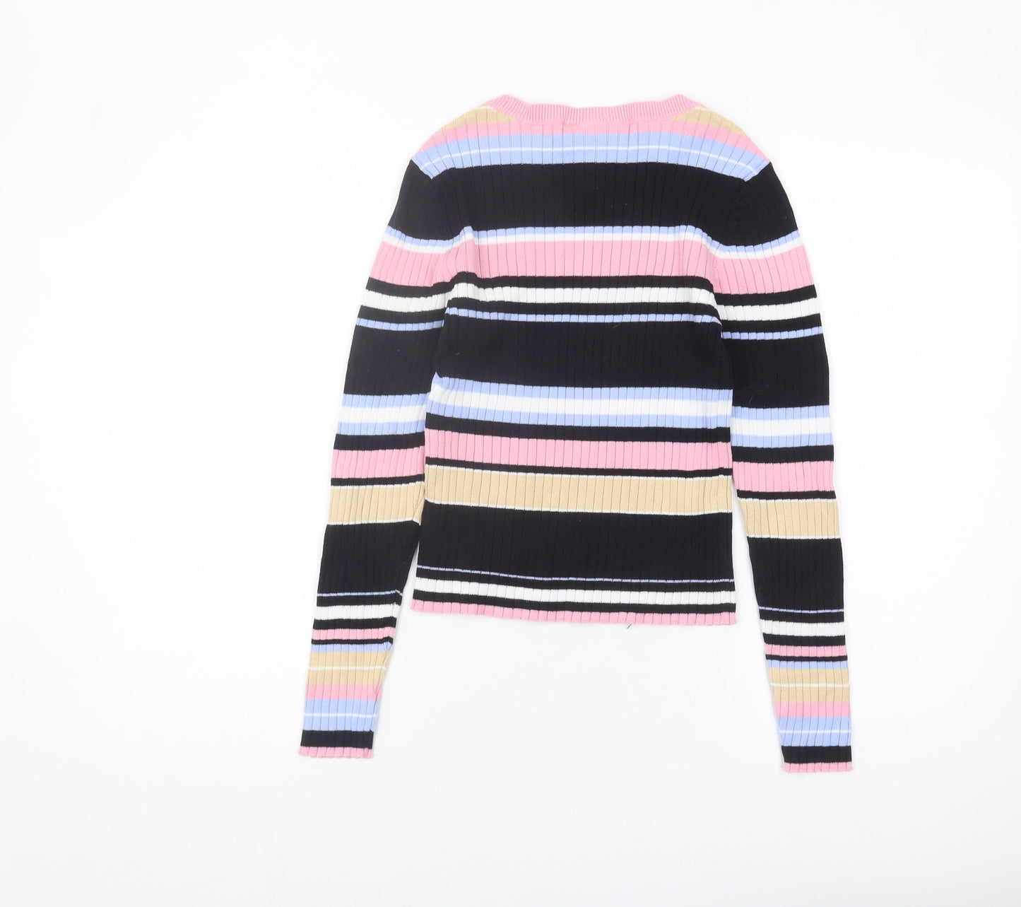 Monki Women's Multicoloured Striped Jumper XS