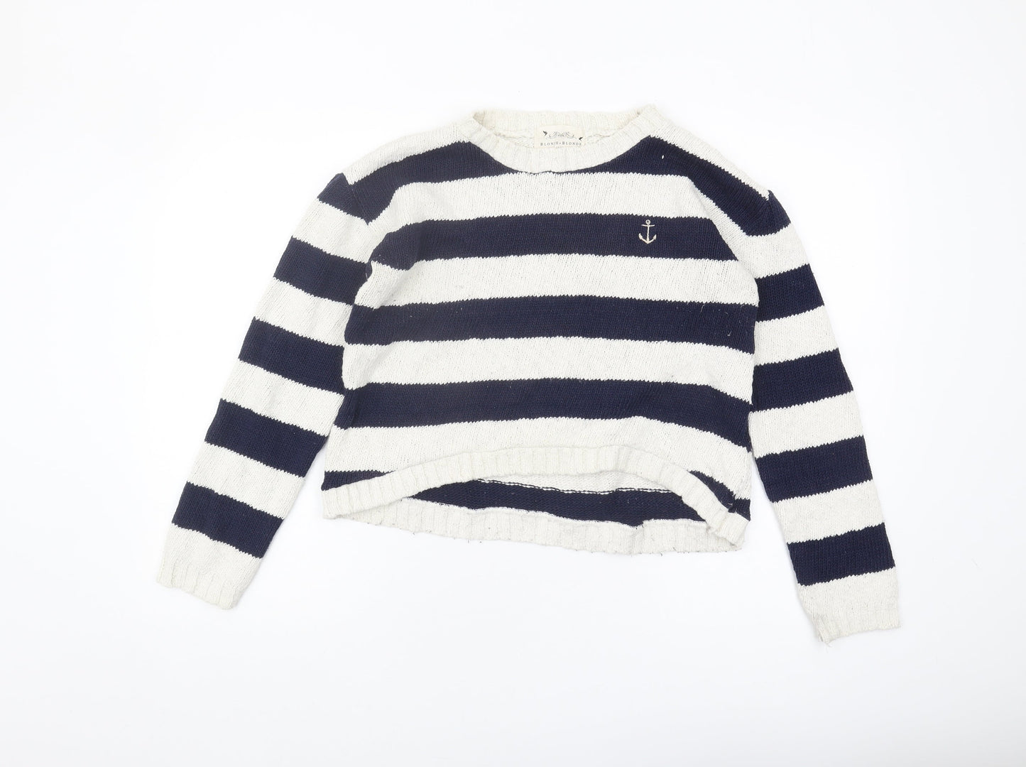 Blonde + Blonde Women's Multicoloured Pullover Jumper, Size 12