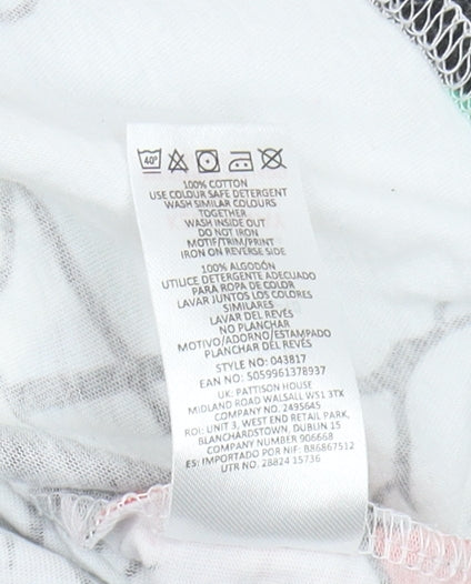 Disney Unisex Adults Multicoloured Mickey T-Shirt S