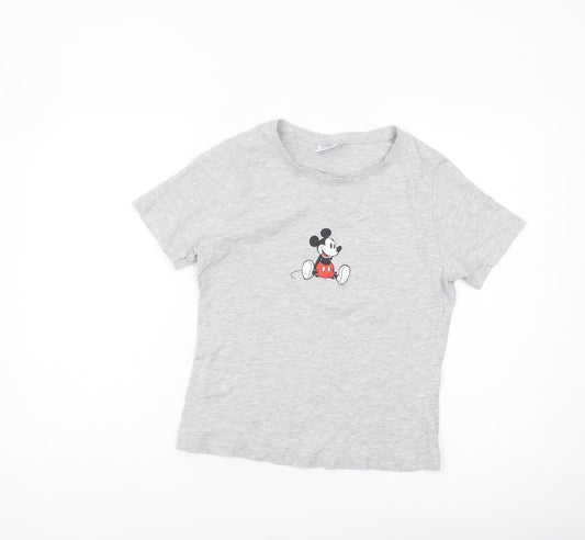 Disney Women's Grey Mickey Mouse T-Shirt