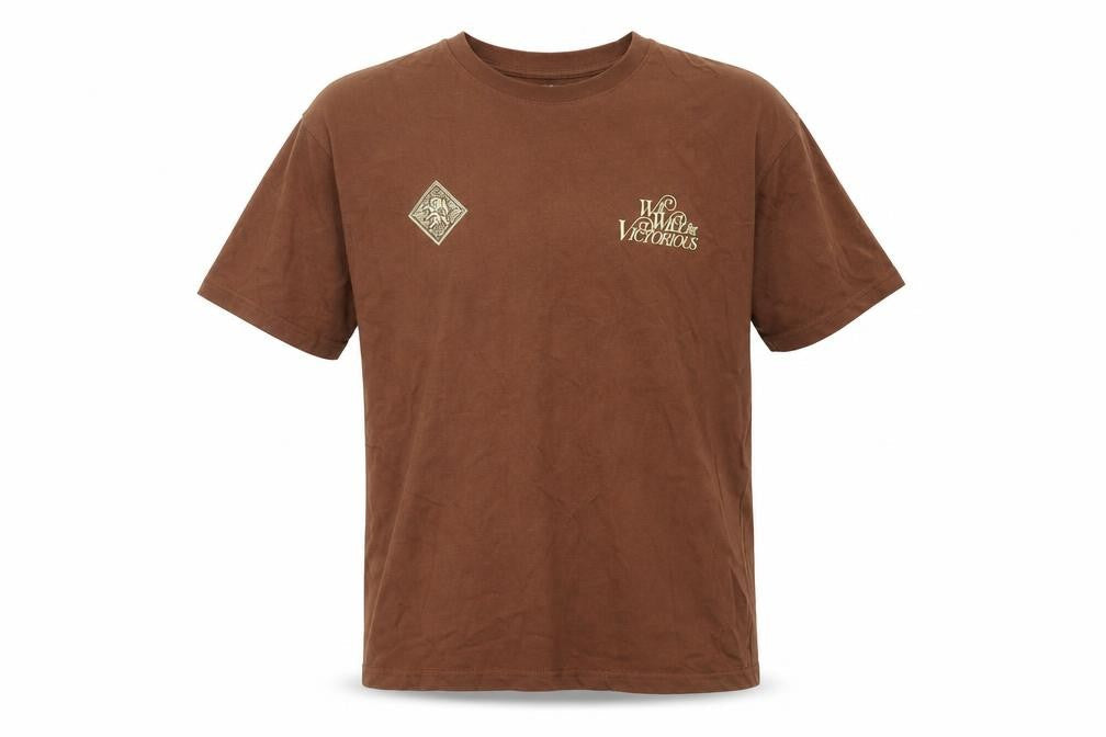 ZARA Men Brown Cotton Short Sleeve T-Shirt Size S