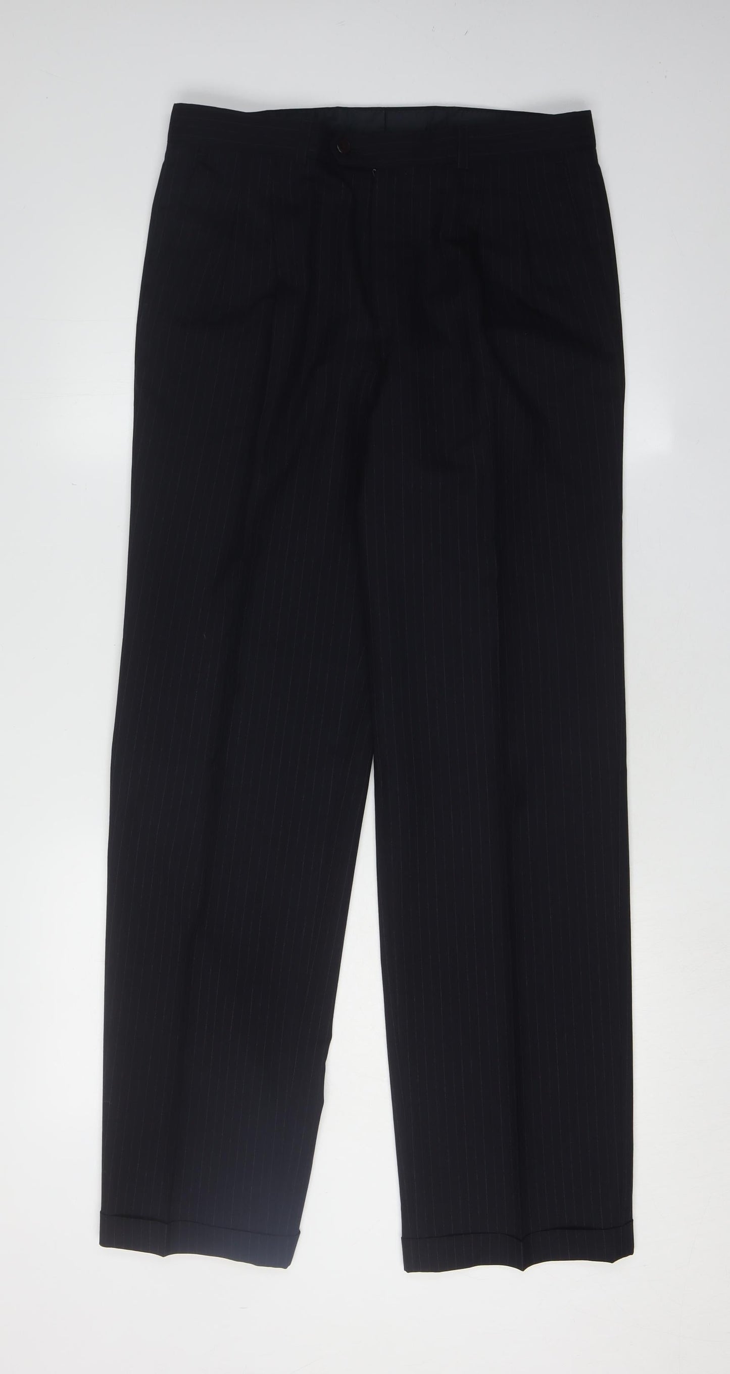Jaeger Men's Black Trousers 48R Formal Wear