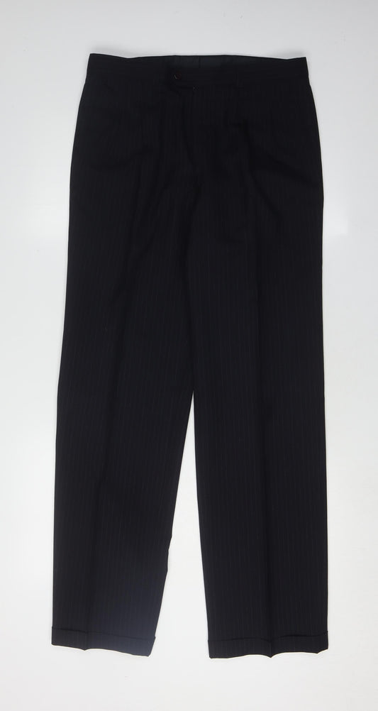 Jaeger Men's Black Trousers 48R Formal Wear
