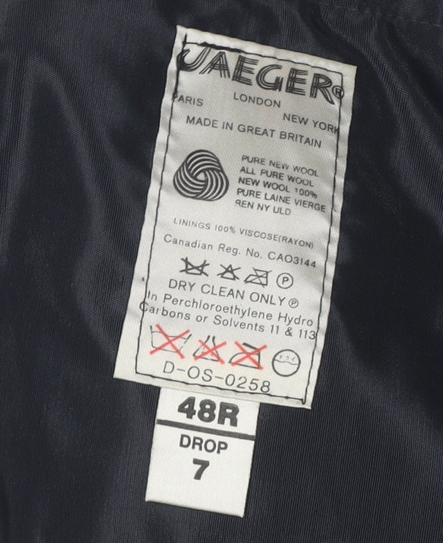 Jaeger Men's Black Trousers 48R Formal Wear