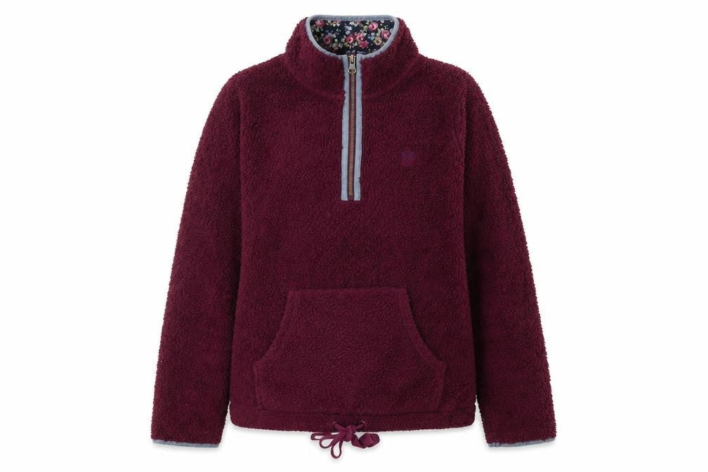Crew Clothing Women's Purple Fleece Sweatshirt Size 12