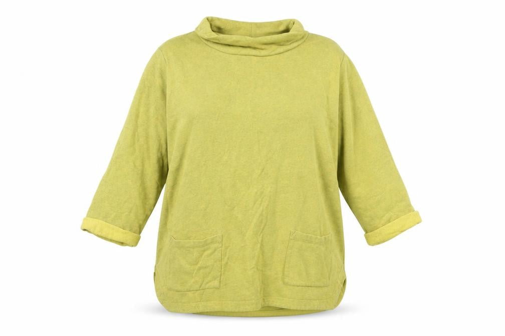 Womens UK 10 Relaxed Seasalt Yellow Pullover Sweatshirt