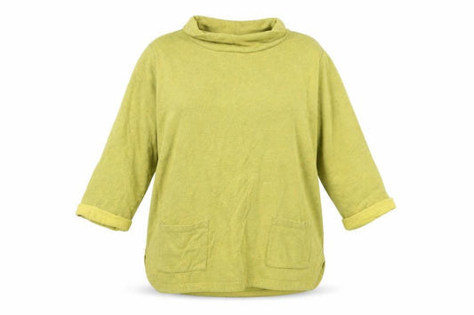 Womens UK 10 Relaxed Seasalt Yellow Pullover Sweatshirt