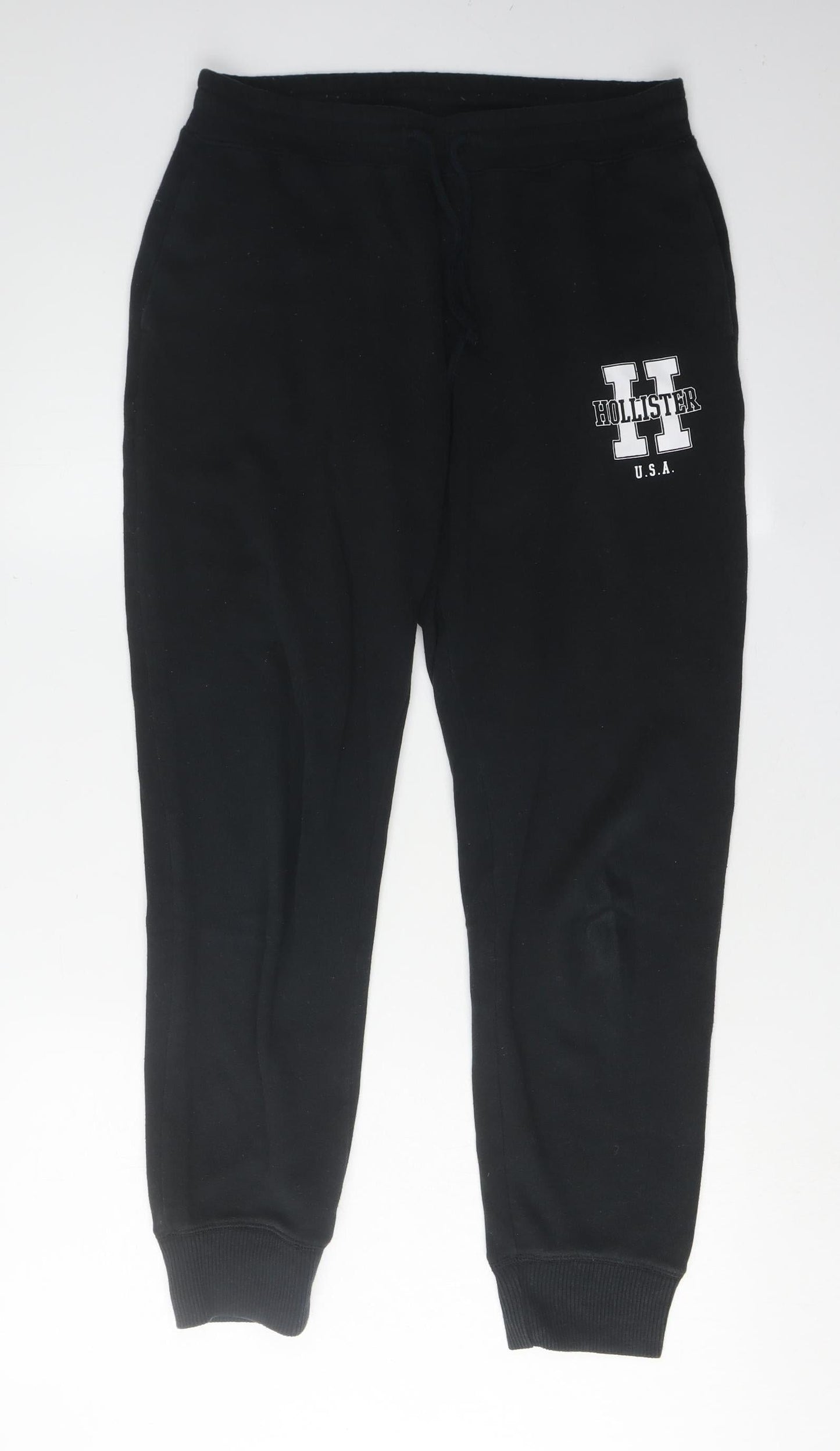 Hollister Womens Black Jogger Trousers S, High Rise