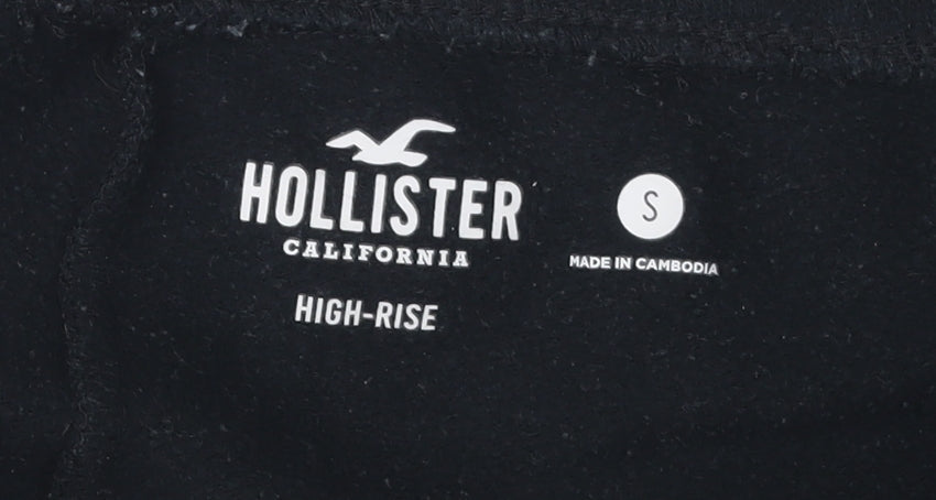 Hollister Womens Black Jogger Trousers S, High Rise