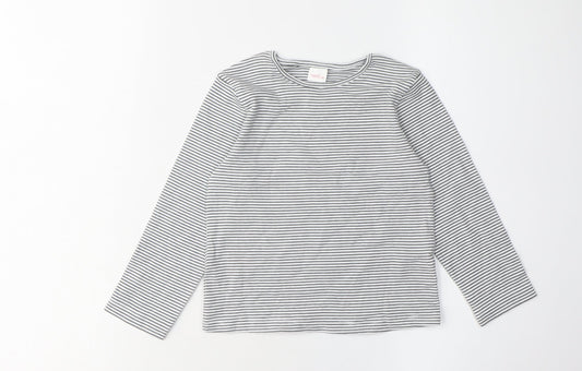 Next Girls Black Striped T-Shirt 3-4 Years