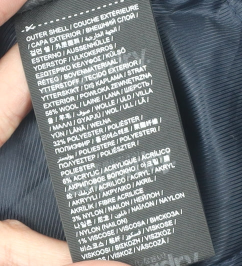 Superdry Men's Black Wool Parka Jacket S