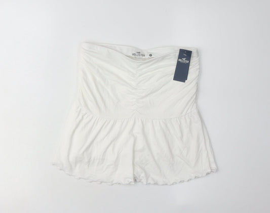 Hollister Women's White High Rise Skirt S