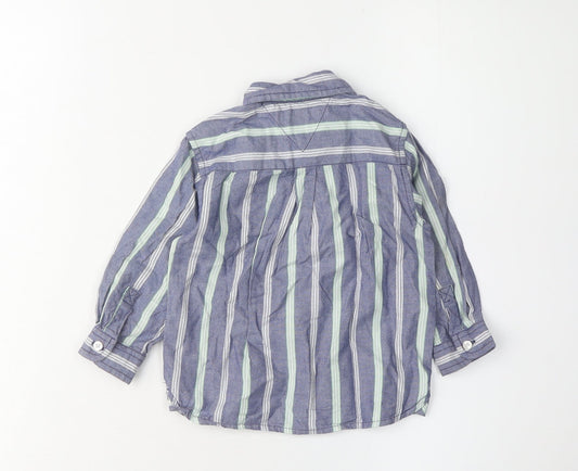 Tommy Hilfiger Boys Button-Up Striped Shirt 18-24 Months