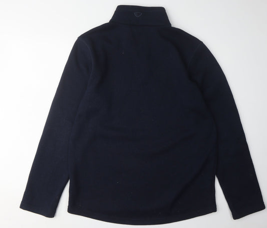 Brasher Men's Blue Fleece 1/4 Zip Jacket, L, Casual Outdoor