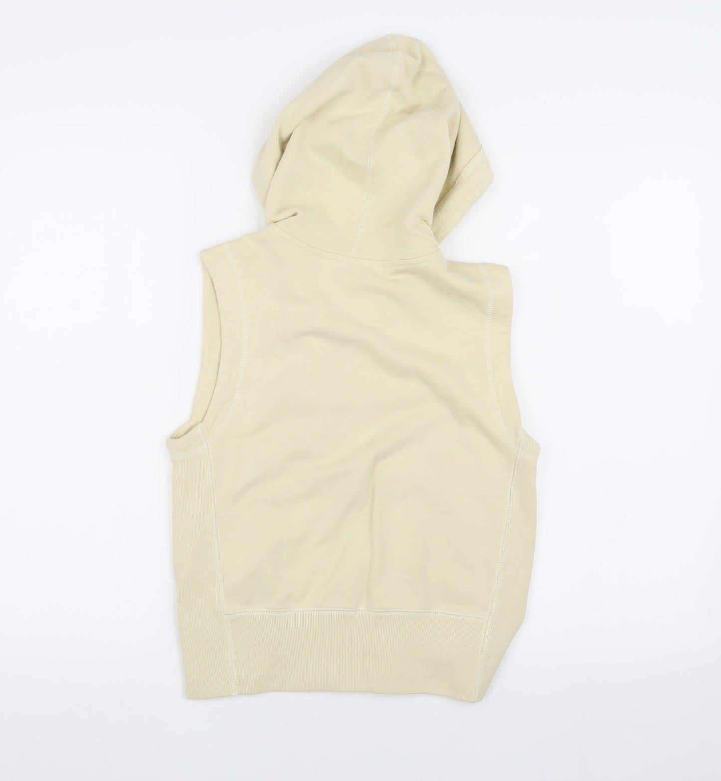 Nike Men's Beige Hooded Jacket - Medium, Casual Style