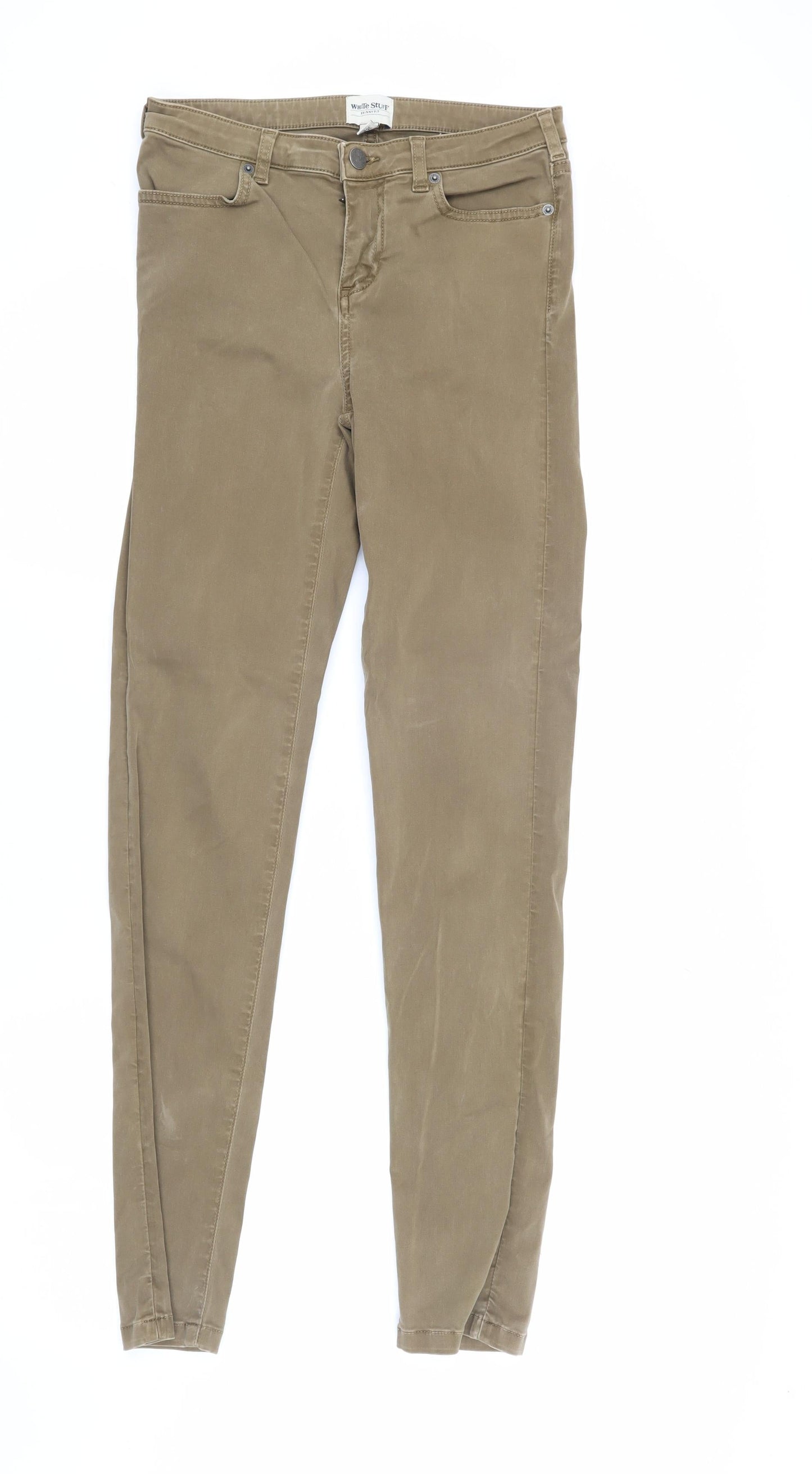 White Stuff Women's Brown Skinny Jeans, Size 8, Slim Fit