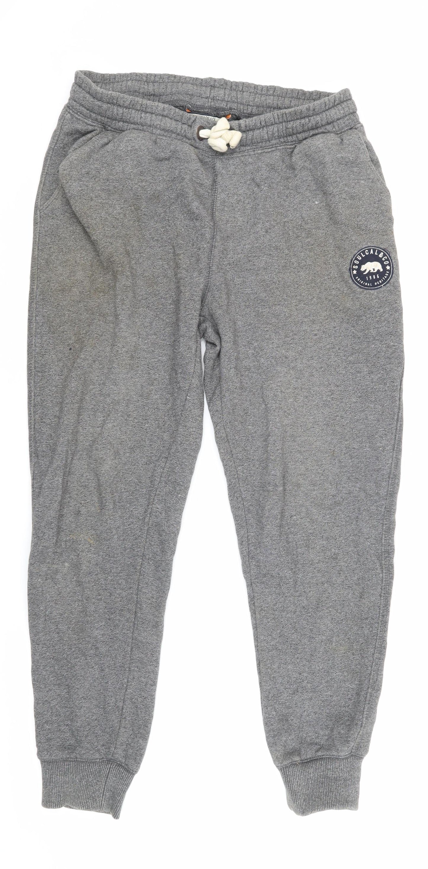 SoulCal & Co Men's Grey Jogger Trousers M, Casual Fit