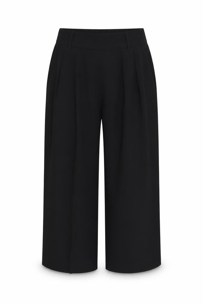 Katherine Barclay Women's Black Wide-Leg Trousers