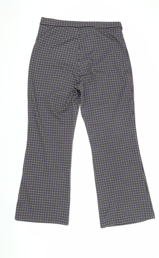 Monki Women's Multicoloured Flared Trousers M