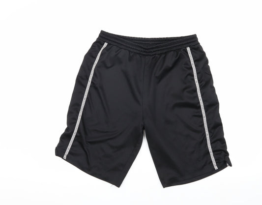 Everlast Men's Black Athletic Shorts, Size S
