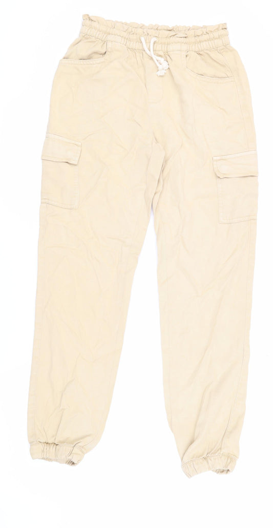 Animal Womens Beige Cargo Trousers Size 6