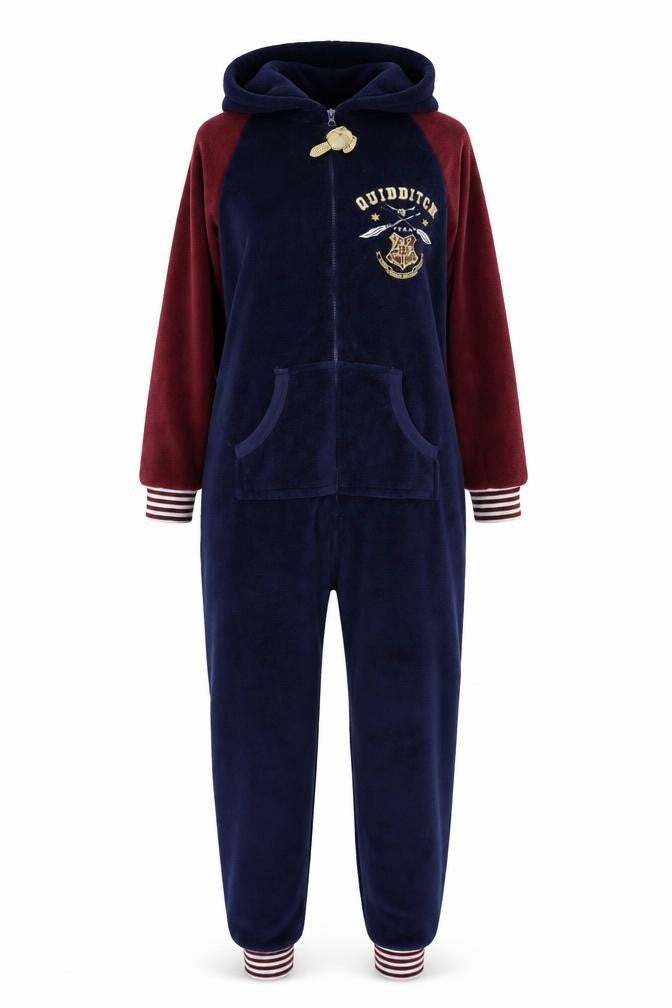 Harry Potter Women's Blue Fleece One Piece Jumper, S
