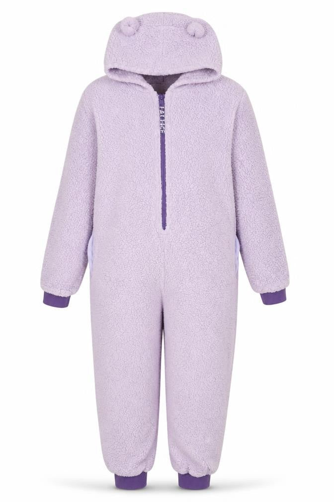 FatFace Girls Purple Hooded Fleece One Piece 12-13 Years