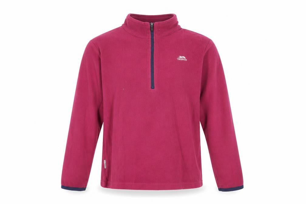 Trespass Girls Pink Fleece Pullover Sweatshirt 9-10 Years