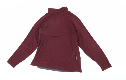 Sprayway Women's XS Red Fleece 1/2 Zip Sweatshirt