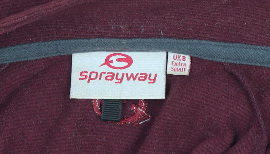 Sprayway Women's XS Red Fleece 1/2 Zip Sweatshirt
