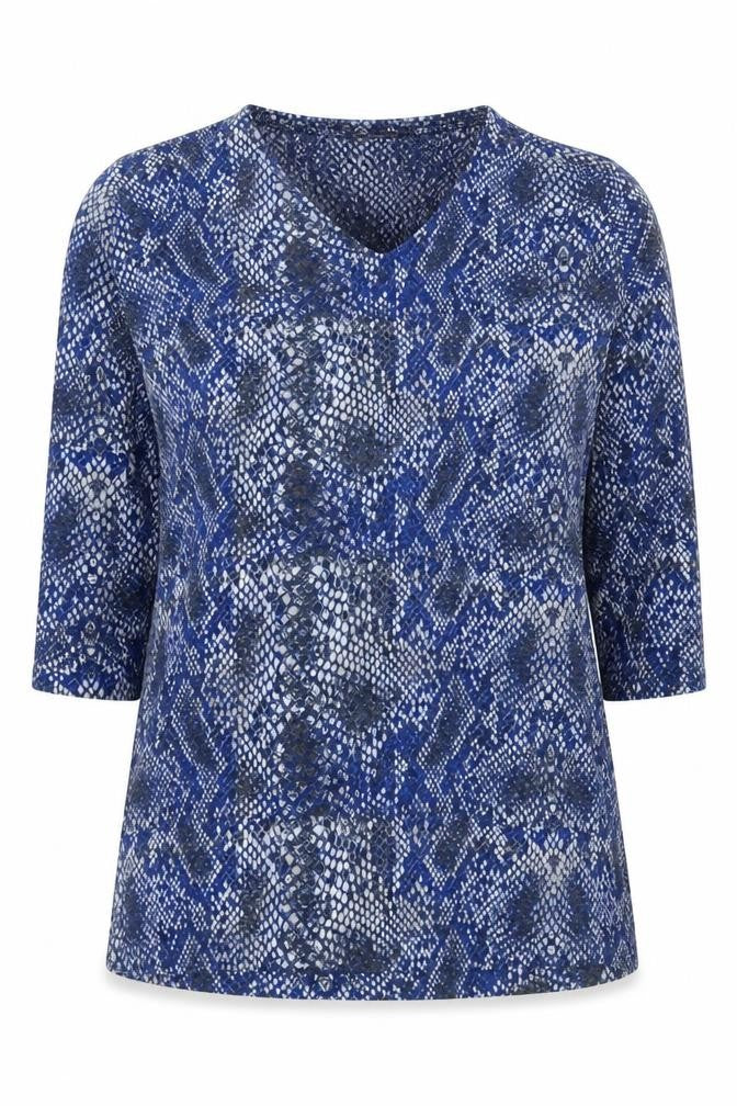 Marks and Spencer Women's Blue Animal Print Jumper Size 12