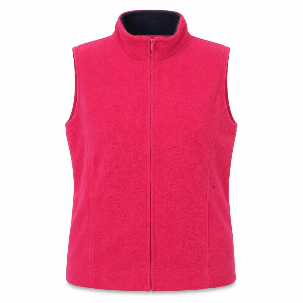 EWM Women's Red Fleece Waistcoat L