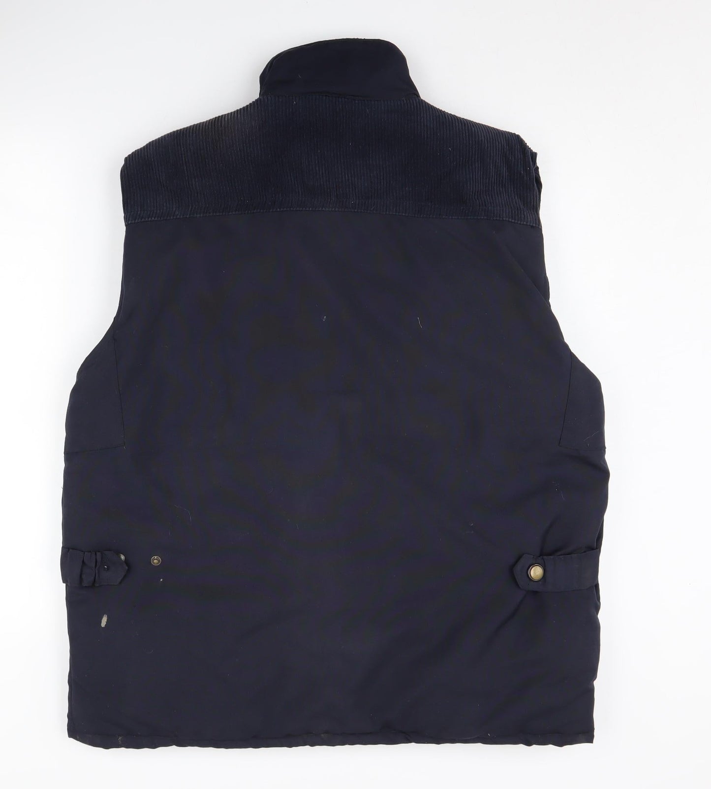 Euro Denim Men's Blue Waistcoat M with Pockets