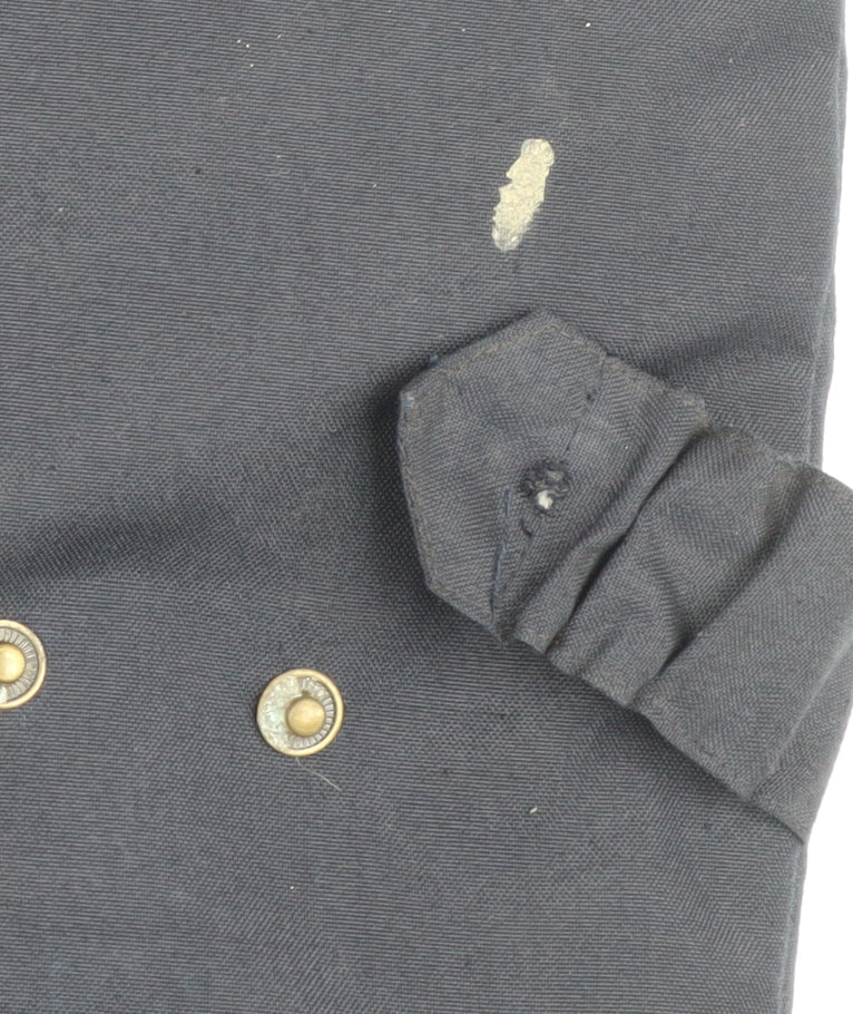 Euro Denim Men's Blue Waistcoat M with Pockets