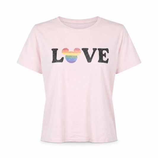 Womens UK Size 16 Disney Pink 100% Cotton T-Shirt