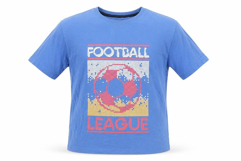 Marks & Spencer Boys Blue Football T-Shirt 9-10 Years