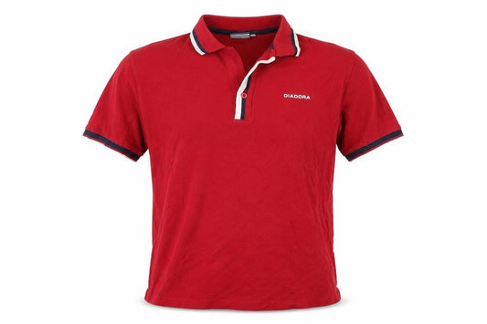 Diadora Men's Red Polo Shirt Size M