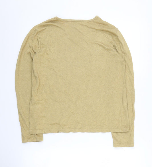Ralph Lauren Women’s Gold Pullover Jumper XL