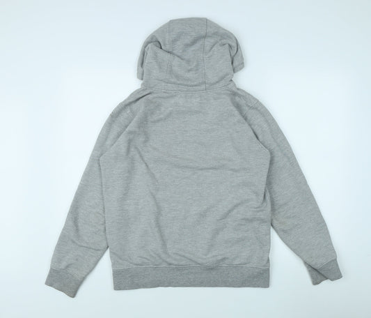 Brave Soul Men's Grey Pullover Hoodie M with Logo