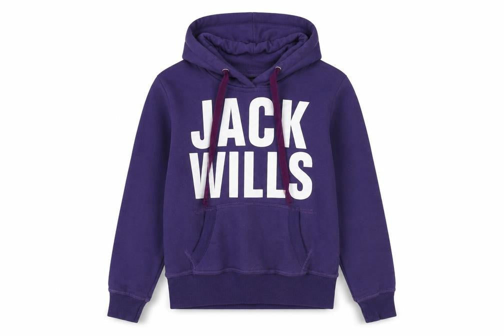 Womens UK M Regular Jack Wills Purple Pullover Hoodie