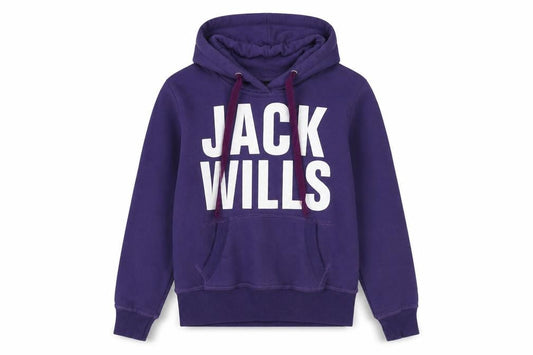Womens UK M Regular Jack Wills Purple Pullover Hoodie
